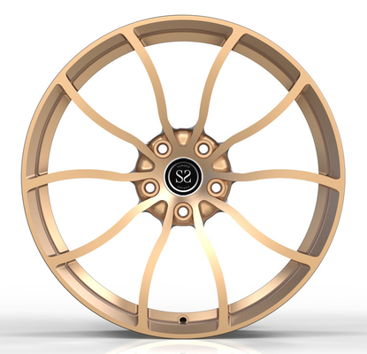 چرخ های طلایی شامپاین فورج آلومینیومی 20 اینچی 1 عددی برای BMW 520d F10