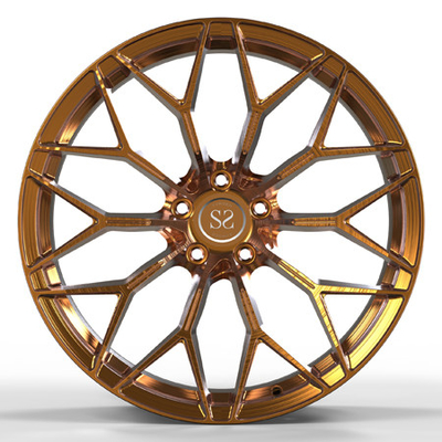 برنز برش چرخ های جعل شده مونوبلاک 21 اینچ برای فراری 458 چرخ های سفارشی