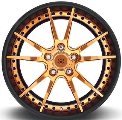 17 18 19 اینچ 3PC چرخ های لوکس آلومینیوم جعل شده برای چرخ های Aventado Huracan
