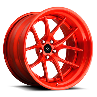 چرخ های سفارشی آلیاژ تراشیده قرمز صورت ماشین 5x114.3 برای 488 GTB چرخ 18 19 20 21 22 اینچ 2 پی سی