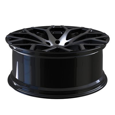 6-130 20x10 گلس سیاه صورت برش 1-PC سفارشی چرخ های جعل شده برای تویوتا GranAce H300