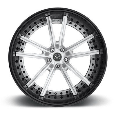 رینگ های آلیاژی سفارشی برای lAMercedes-Benz AMG GTS / چرخ های فورجی 2 تکه 21 اینچی الگوی پیچ سفارشی 5x112