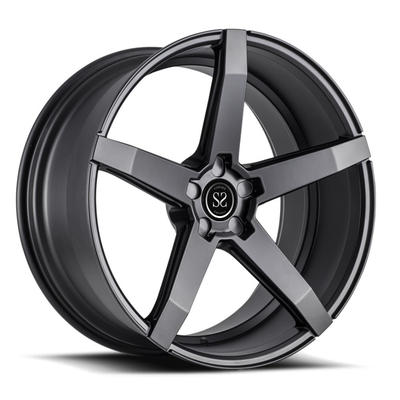 رینگ های اتومبیل 22 اینچ براق سیاه و سفید ماشینکاری شده 5x120 سفارشی رینگ برای BMW X5 X6