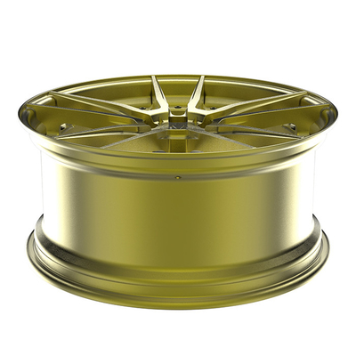 آلیاژ آلومینیوم 20 X 10.5 برس طلایی چرخ های آلیاژی فورج برای آئودی RS6