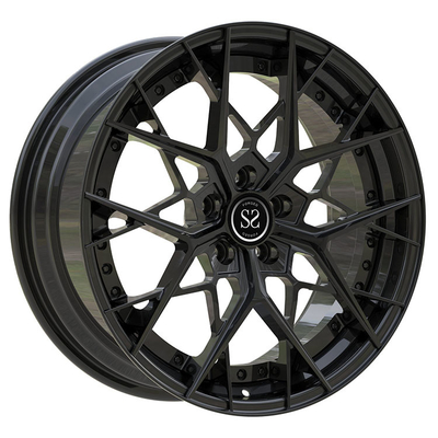 مناسب برای Audi RS3 Gloss Black Muti-Spoke سفارشی فورج آلیاژ آلومینیومی رینگ های 5x112 Staggered 19 و 20 اینچی