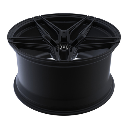 چرخ های فورج 1 تکه مشکی جلا داده شده 22 اینچی برای گلف GTI