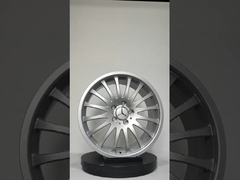 18x8.5 نقره درخشان چرخ های تقلبی یک قطعه برای مرسدس بنز S500 1998
