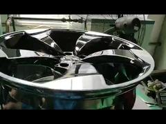 چرخ‌های فورج شده یک تکه براق مشکی ماشین‌کاری شده با سبک رپلیکا آئودی