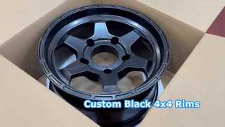 17 "~ 22" 6 پره مشکی 4x4 رینگ 6x139.7 پیچ طرح
