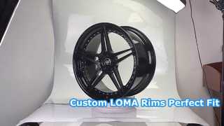 رینگ سفارشی LOMA 2-PC 21x9.0 و 21x10.5 مشکی ساتن