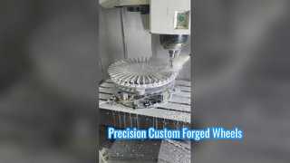 فرز CNC دیسک مرکز چرخ آهنگری چند پره