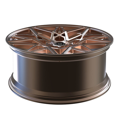 چرخ‌های فورج 1 تکه مونوبلوک طلا برای رینگ‌های آلومینیومی آلیاژی خودروهای سواری