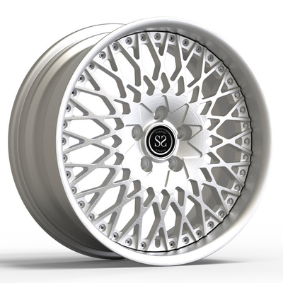 18X8 آلومینیومی 2 تکه چرخ های فورج شده فلزی برای رینگ های ماشین فولکس واگن Caddy