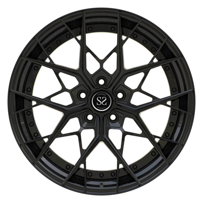 پره های مشکی براق چرخ های 19 اینچی 2 تکه برای رینگ لب پله ای آئودی RS3 2019