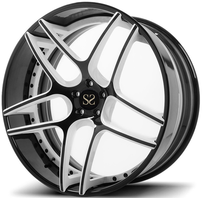 BMW X5 3 Piece Forged Wheels Car Rims 19 20 21 22 Black Barrel + Tone Color Disc