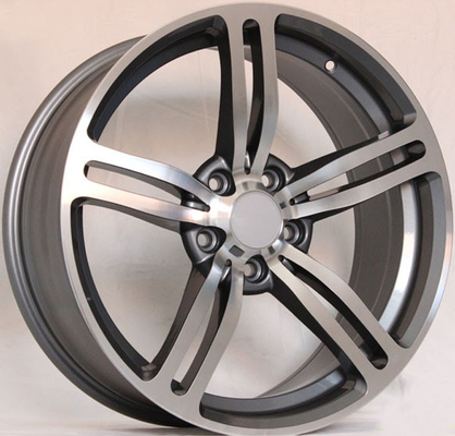 چرخ دنده های 20 اینچی برای BMW M5 / Gun Metal Machined Customized Forged Aluminium Alloy Rims