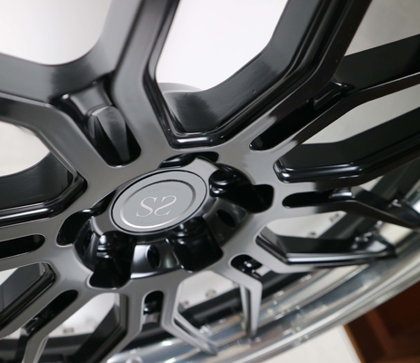 Gloss Black Center Polished بشکه 21x9.5 21x11 جعلی چرخ اتومبیل متلاشی شده برای مرسدس بنز C کلاس