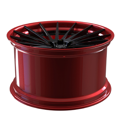 فراری F88 Red Lip Alloy Aluminium 2 Piece Wheels Wheels مسافر سفارشی