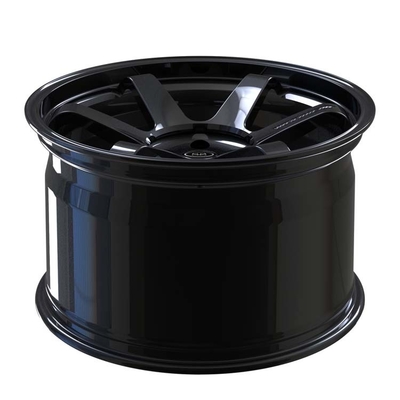 چرخ‌های فورج 1 تکه مشکی براق مونوبلوک برای رینگ‌های ماشین آلیاژی 20 اینچی GTR