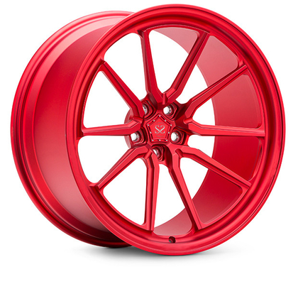 آب نبات قرمز تخت پورشه چرخ های فورجی ماشین 24 اینچی سفارشی برای ماشین GT