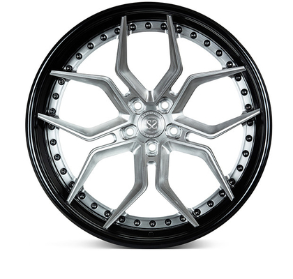 رینگ های EVO3 3 PC Forged 3-Pece Forfed Wheels 18 Inch for Luxury Car Silver Brushed
