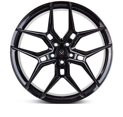 چرخ‌های فرفورژه 24 اینچی 1 تکه مشکی براق EVO4 برای رینگ‌های خودروی S6