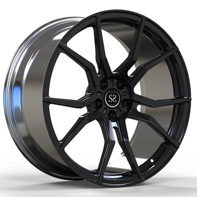 22X9.5 مشکی براق آئودی فرفورژه رینگ های آلیاژ آلومینیومی 5X120 برای رنج روور