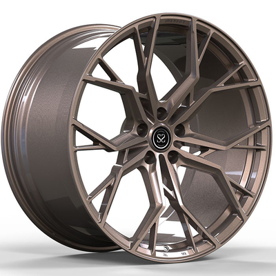 رینگ‌های آلیاژ آلومینیومی 20X9 6061-T6 الگوی پیچ سفارشی برنزی 5x112 برای آئودی RS 6 7