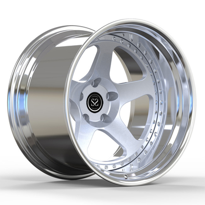 رینگ پورشه GT4 2 PC چرخ های فورجی لب بزرگ جلا داده شده 19x12J آفست منفی