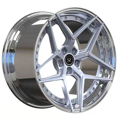 19 اینچ 19x10 19x10.5 2 تکه چرخ فورج تویوتا سوپرا لبه پله رینگ پولیش