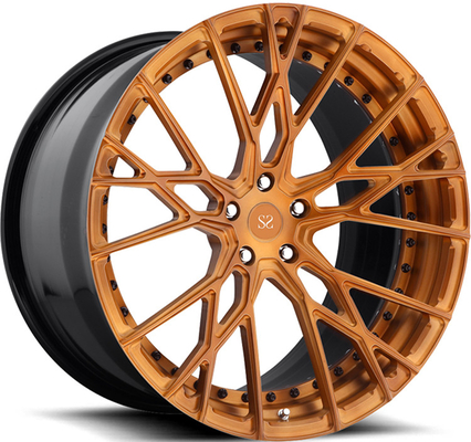 مات براون 2PC رینگ فورج شده چرخ چند پره برای Lexus LS 22x10 22x11.5