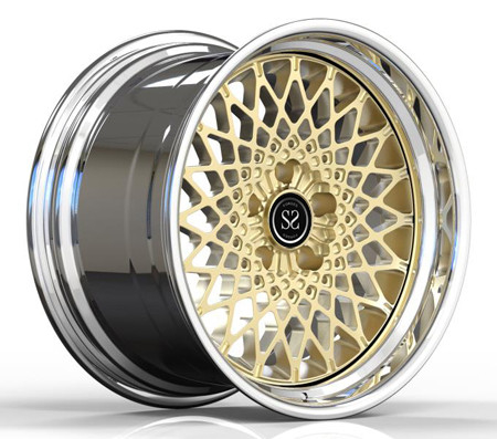 لهستانی فورج 2 تکه استپ لب ریم پونتیاک ترانس AM GTA 18x10.5 طلایی