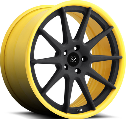 20x10.5 20x12 2PC رینگ های فورج شده بشکه مشکی براق برای نیسان GT-R