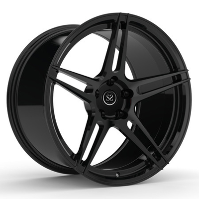 رینگ های فرفورژه 1 تکه چرخ برای موستانگ GT 19 اینچی Concave Hyper Black