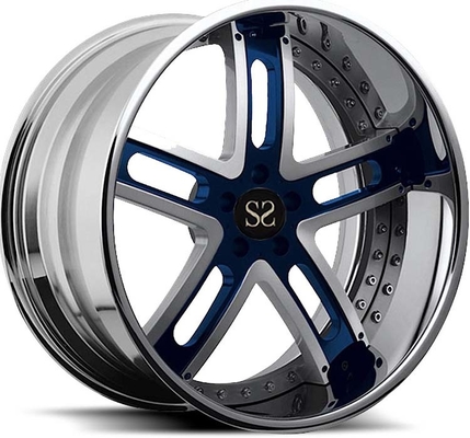 لب پولیش 2PC رینگ فورج چرخ 20x11.5 20x12 صورت ماشینکاری مشکی