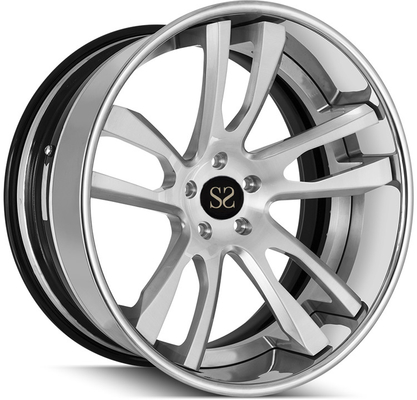 BMW X3 G01 2 Piece Forfed Wheels 24 inch alloy aluminium Clear Brushed