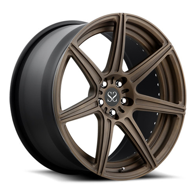 آلومینیوم آلیاژ دو قطعه چرخ برنز جعل شده برای آئودی Rs6 Rs7 Rims21 22 Inch 5x112