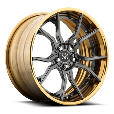 5x112 5x120 5x130 2 قطعه طلايي دوچرخه سياه آلياژ تقلبي 18 19 براي پورشه BMW آودي بنز