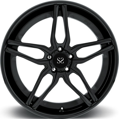 Black Spoke 1pc چرخ های آلیاژ تراشیده 18 19 20 21 22 اینچ PCD 5x120