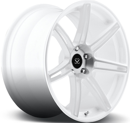5x112 1pc استایل آلیاژ تقلبی چرخ های سفارشی 18 اینچ سفید برای گلف GTI