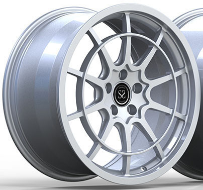 21x11 سفارشی 1-PC تقلب آلومینیوم آلیاژ رم نقره برای آئودی Rs6 C7 سال 2013