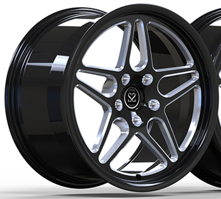 2018 BMW M2 19x9 و 19x10 5x112 گلس سفارشی سیاه + آسیاب پنجره 1 پی سی