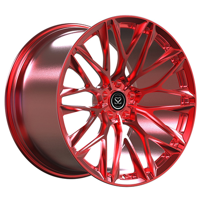 SLS AMG سری سیاه 20x11 و 21x13 سفارشی 1 قطعه حلقه های تقلبی شیرین قرمز