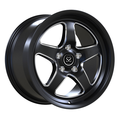 آئودی A6 C8 2018-2023 20x8.5 سیاه درخشان یک قطعه چرخ های تقلبی