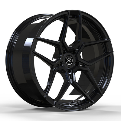 21x9.0 21x10 5x120 چرخ های جعل شده درخشان سیاه برای مدل X تسلا