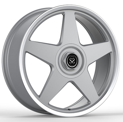 7.5Jx18 ET46 10Jx18 ET77 چرخ های یک قطعه ای نقره ای برای فراری F355 GTS