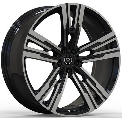 8.5Jx19 ET48 و 9.5Jx19 ET48 درخشش سیاه صورت پولیش یک قطعه چرخ جعل شده برای BMW M4