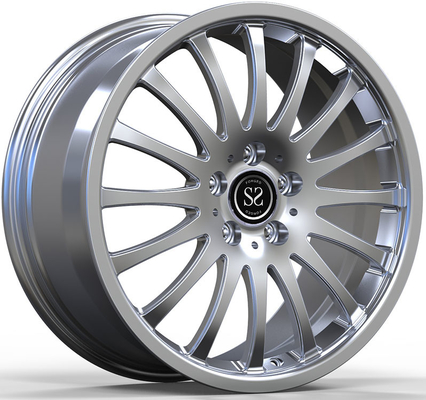 18x8.5 نقره درخشان چرخ های تقلبی یک قطعه برای مرسدس بنز S500 1998