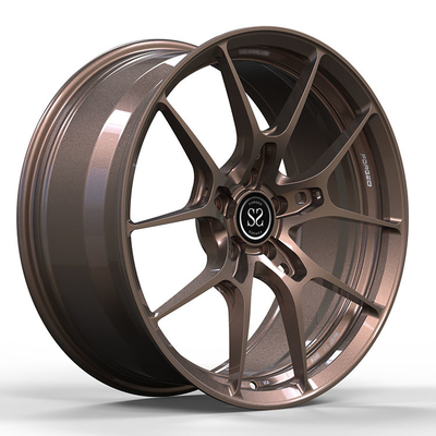مدل تسلا Y چرخ های جعل شده یک قطعه 20x9.5 و 20x10.5 برنز درخشان سفارشی یا
