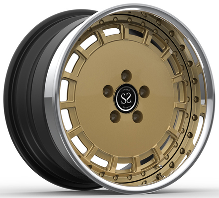 19x8.5ET38/19x9.5ET56/5x112/66.6 3-PC پولیش + برنز برای 2019 مرسدس بنز C-Class AMG C 63 S Br205